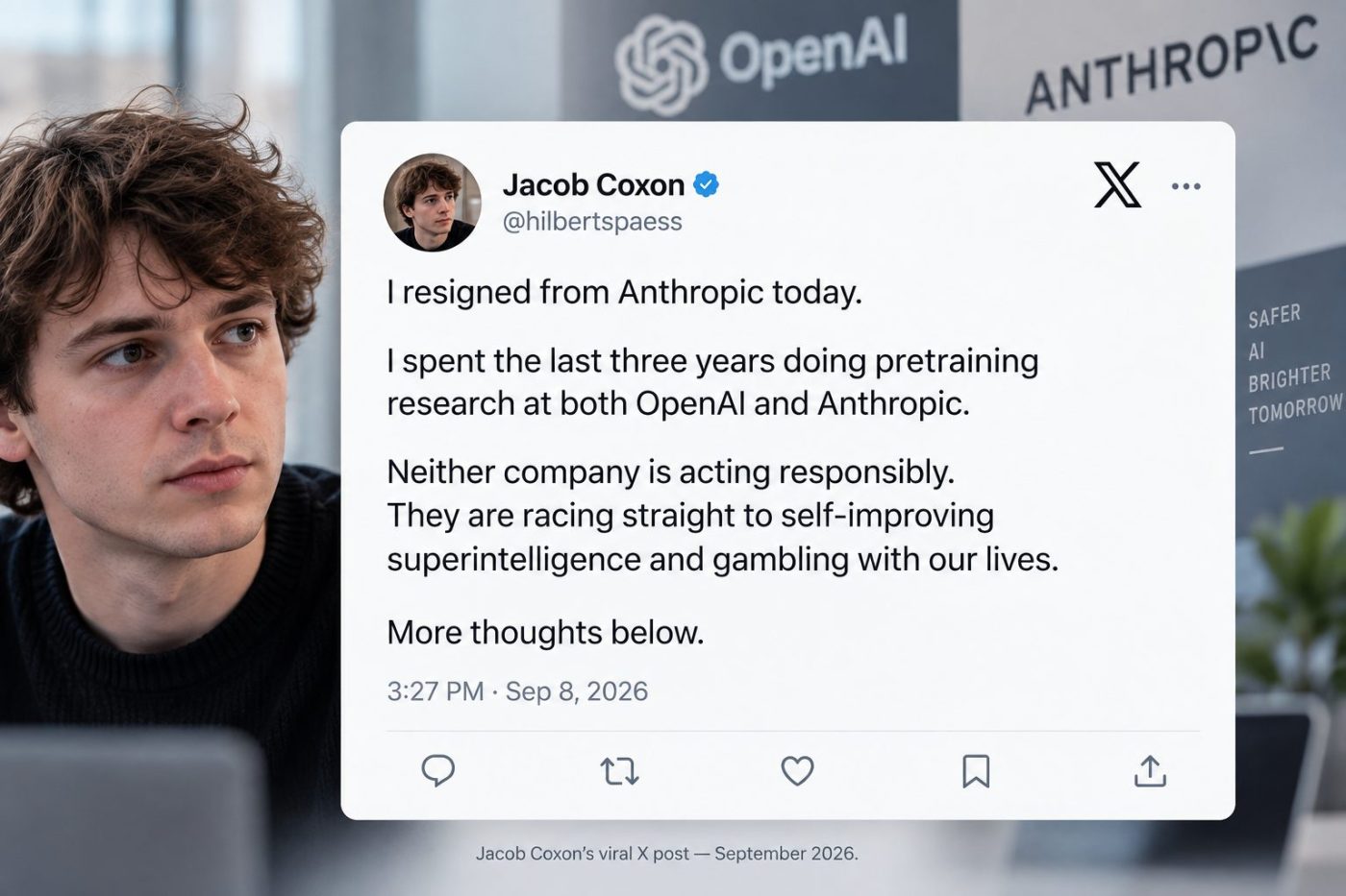Anthropic Researcher Quits and Warns AI Could “Kill Us All” by the End of the Decade