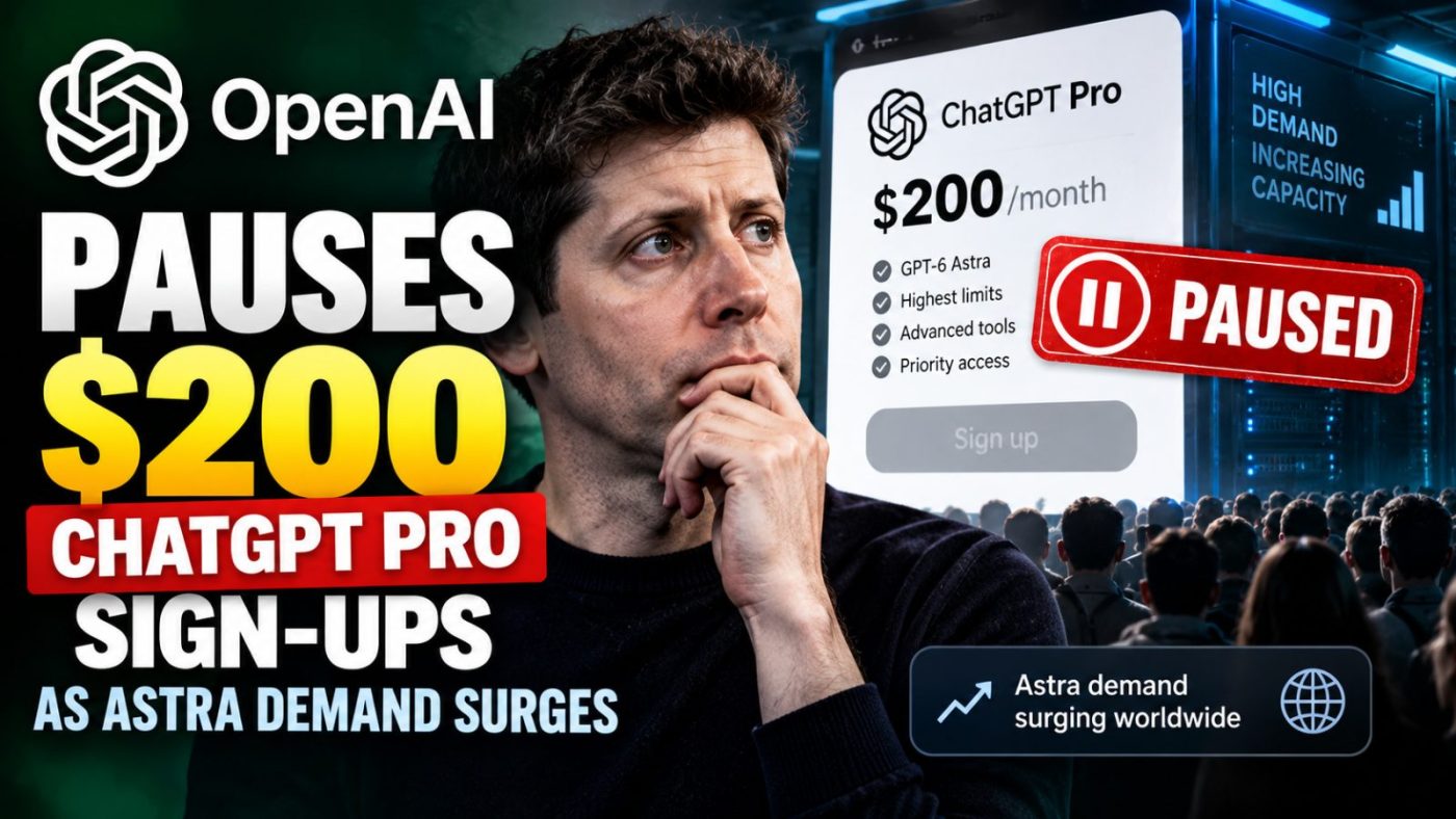 OpenAI Is Turning Away $200 Customers as GPT-6 Astra Demand Explodes